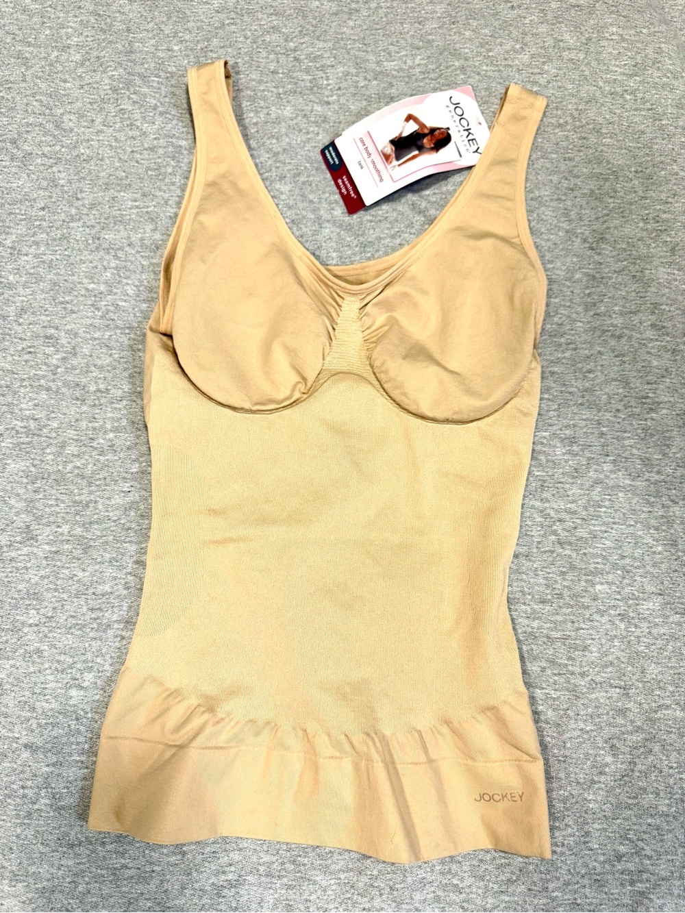 Jockey Women's Nude Shaping Tank - Beige NWT Small